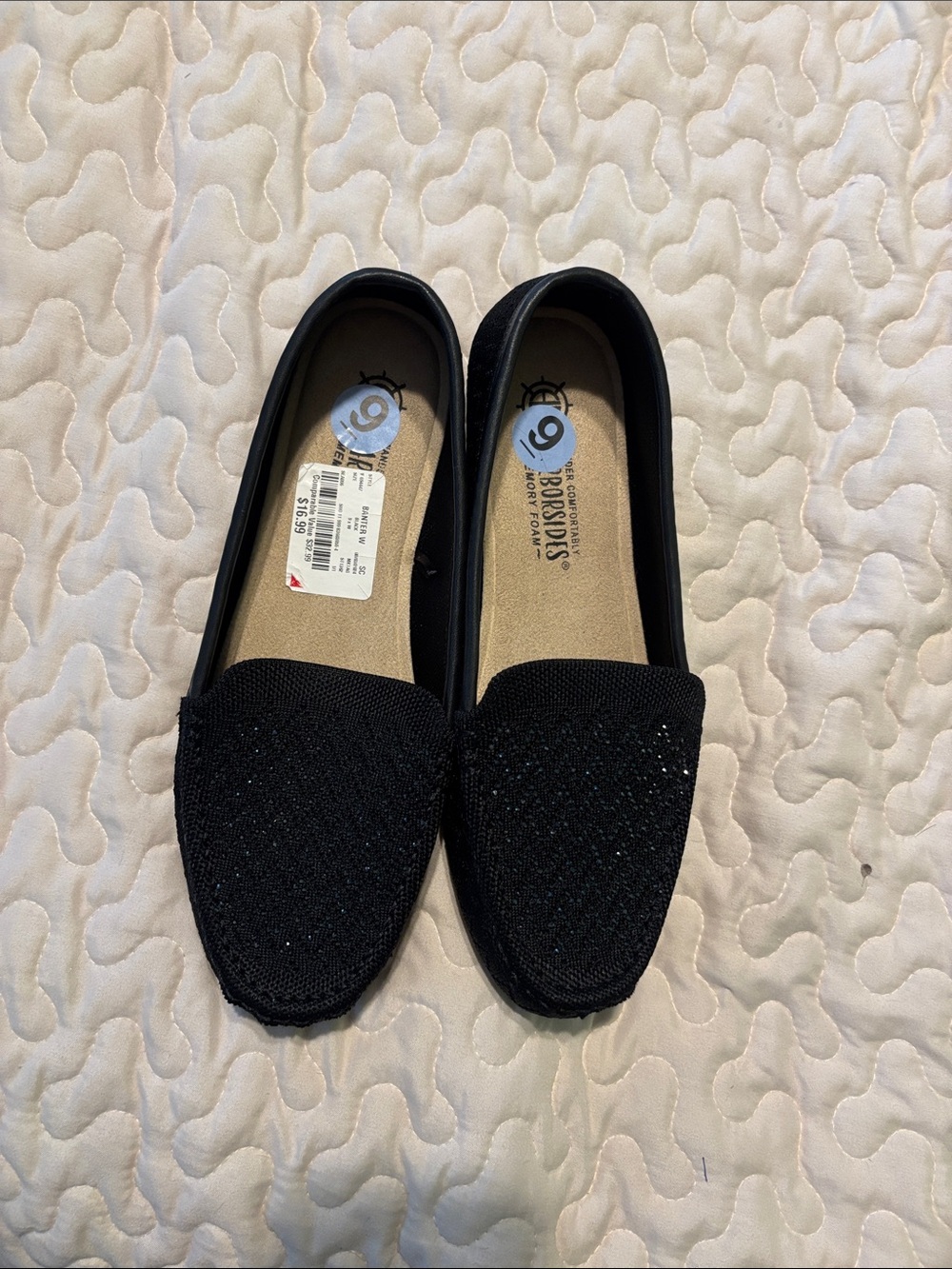 Comfort Knit Slip-On Loafers in Black by AEROSOLES